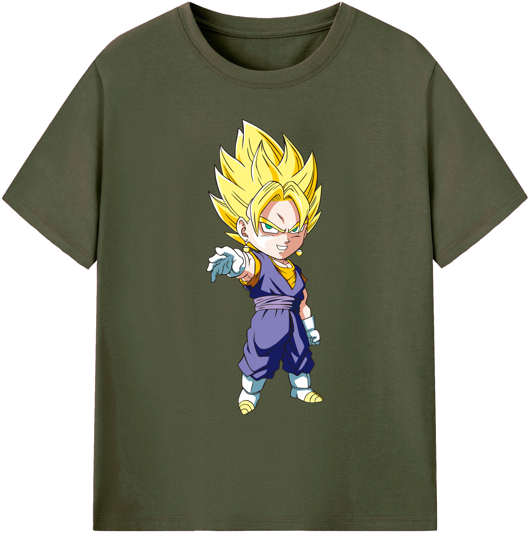 （画像用） ドラゴンボール ベジット DRAGON BALL Vegetto 綿100％ メンズ半袖Tシャツ｜肌触りやわらか＆通気性